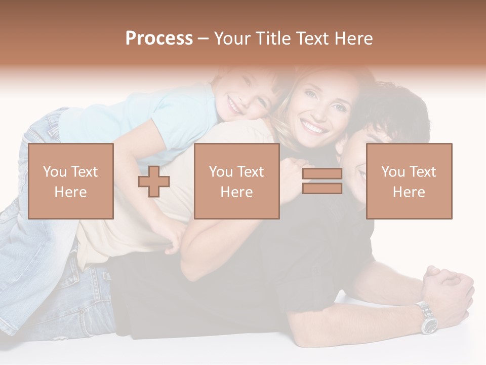 Parent Love Caucasian PowerPoint Template