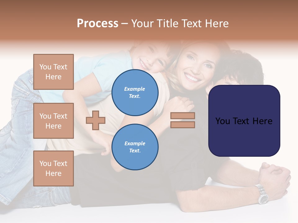 Parent Love Caucasian PowerPoint Template