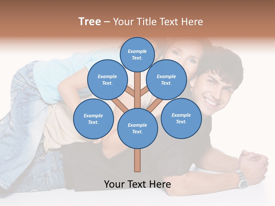 Parent Love Caucasian PowerPoint Template