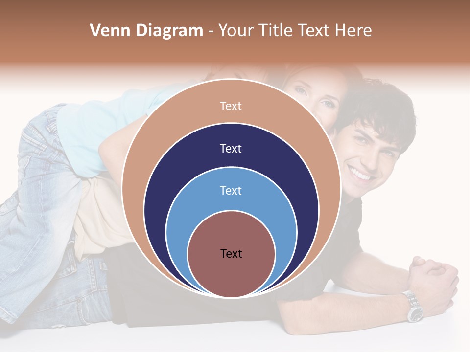 Parent Love Caucasian PowerPoint Template
