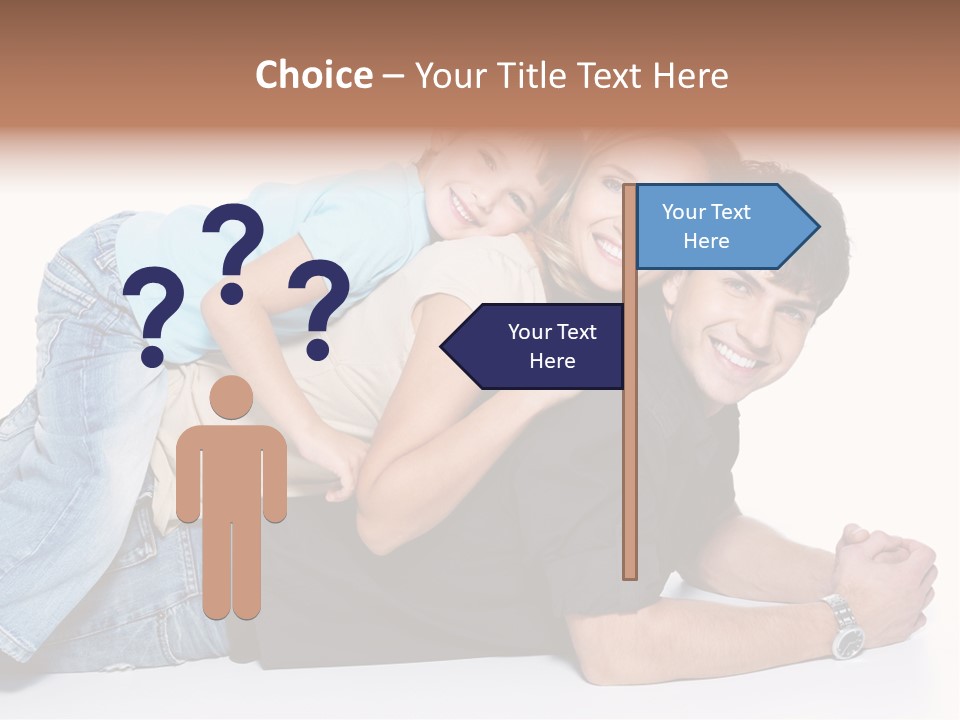 Parent Love Caucasian PowerPoint Template