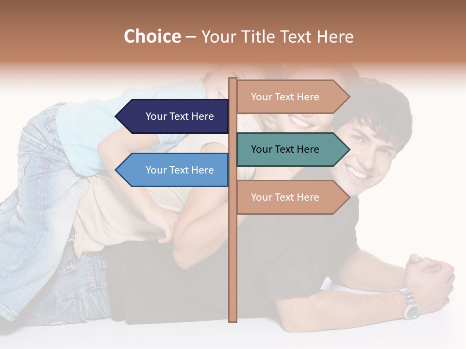 Parent Love Caucasian PowerPoint Template