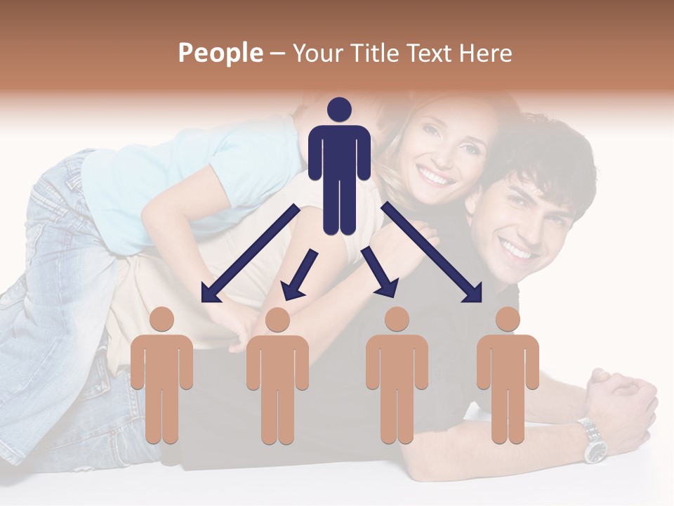 Parent Love Caucasian PowerPoint Template