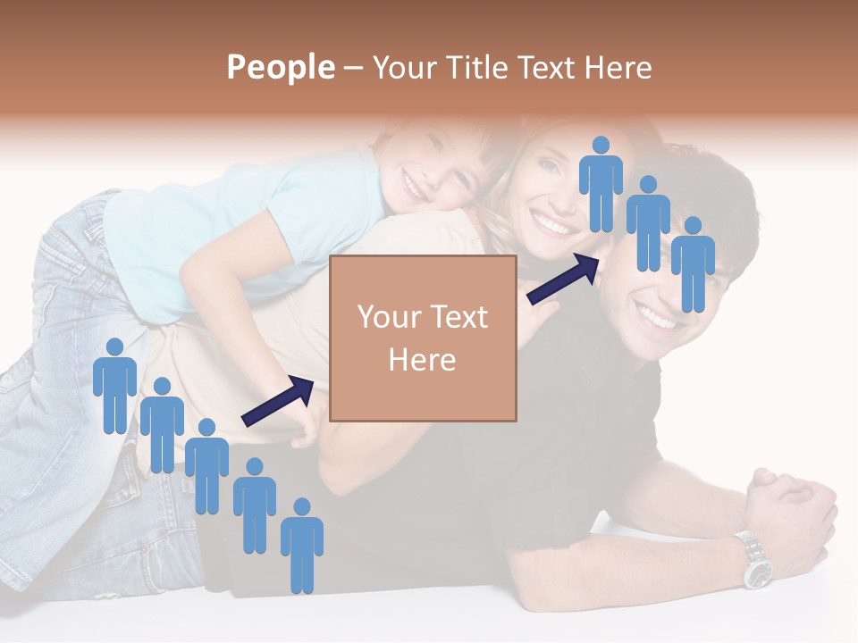 Parent Love Caucasian PowerPoint Template