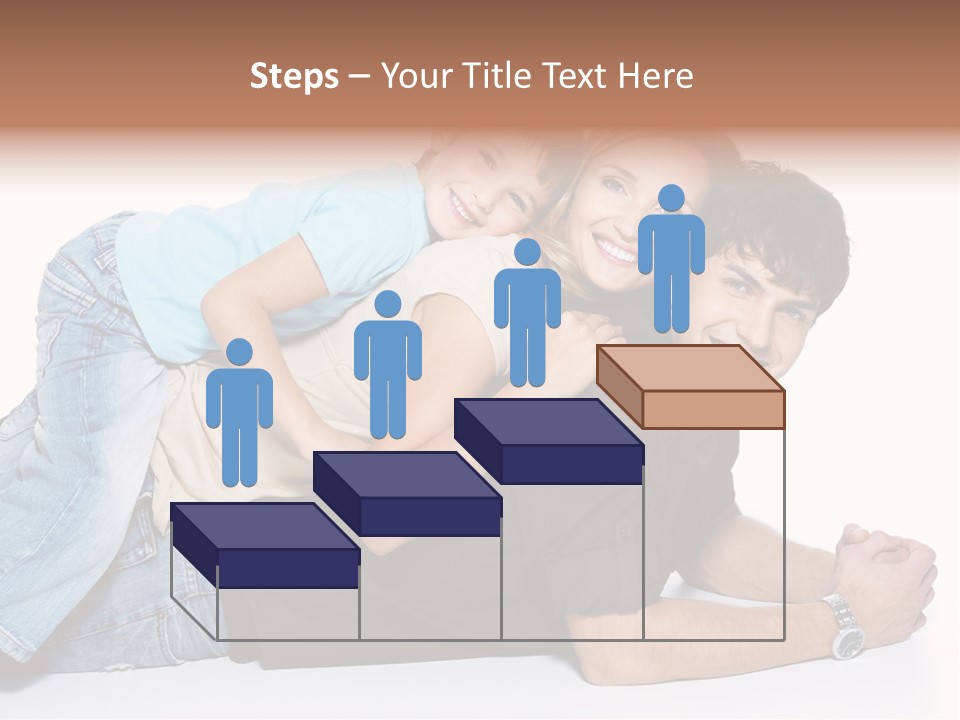 Parent Love Caucasian PowerPoint Template
