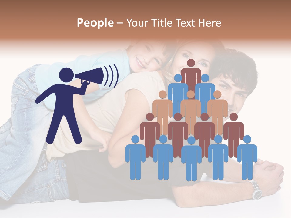 Parent Love Caucasian PowerPoint Template