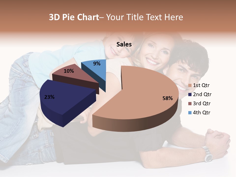 Parent Love Caucasian PowerPoint Template