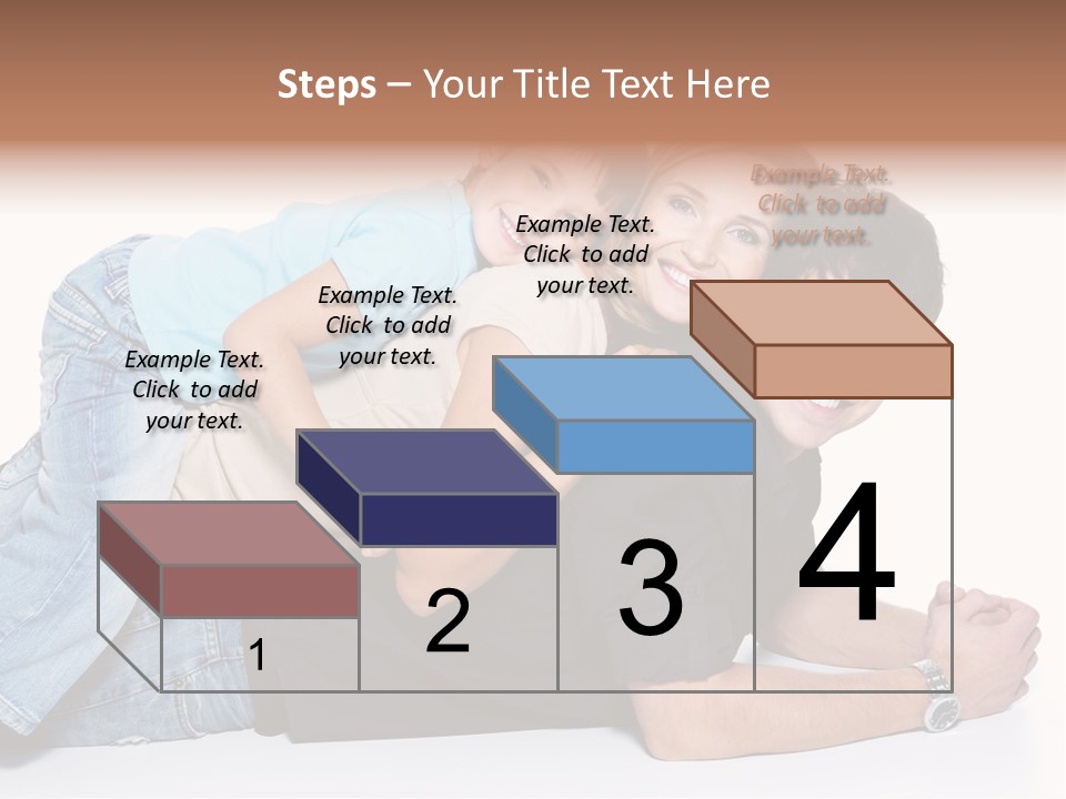 Parent Love Caucasian PowerPoint Template