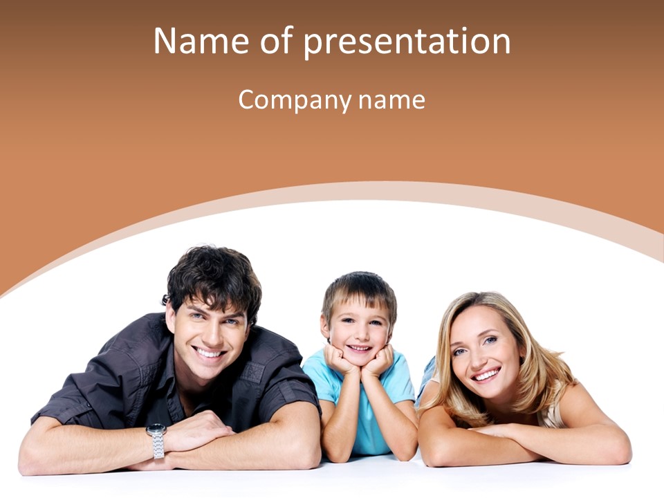 Child Boy Parenthood PowerPoint Template