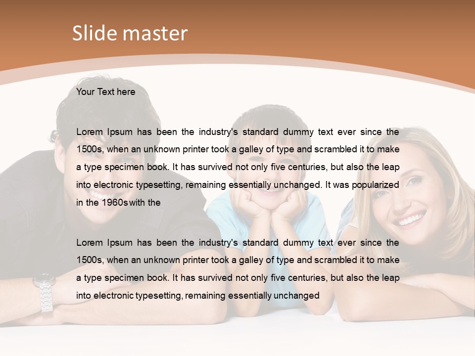 Child Boy Parenthood PowerPoint Template