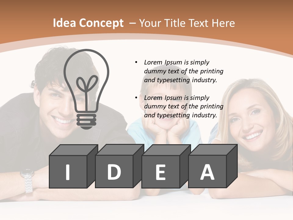 Child Boy Parenthood PowerPoint Template