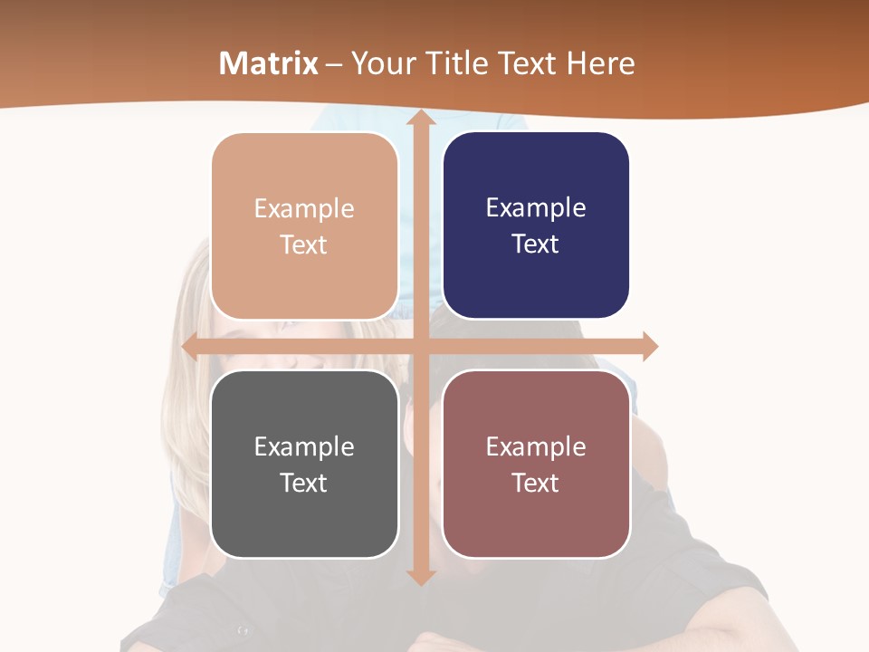 Happy Attractive Portrait PowerPoint Template