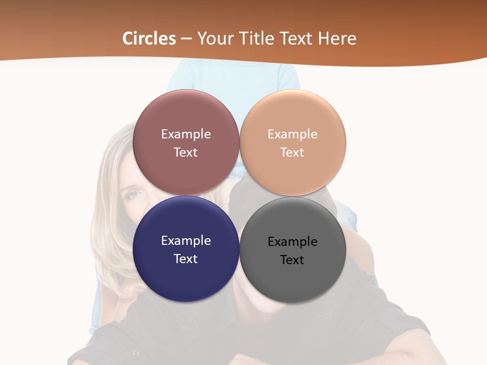 Happy Attractive Portrait PowerPoint Template