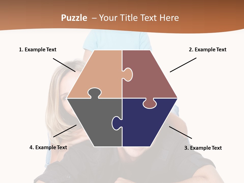 Happy Attractive Portrait PowerPoint Template