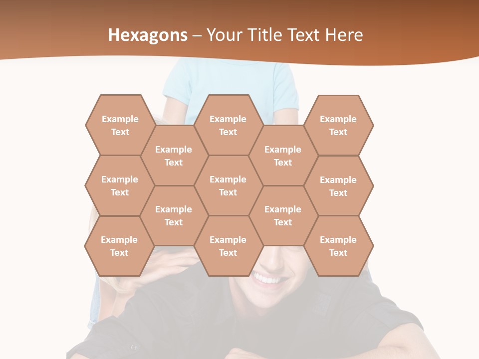 Happy Attractive Portrait PowerPoint Template