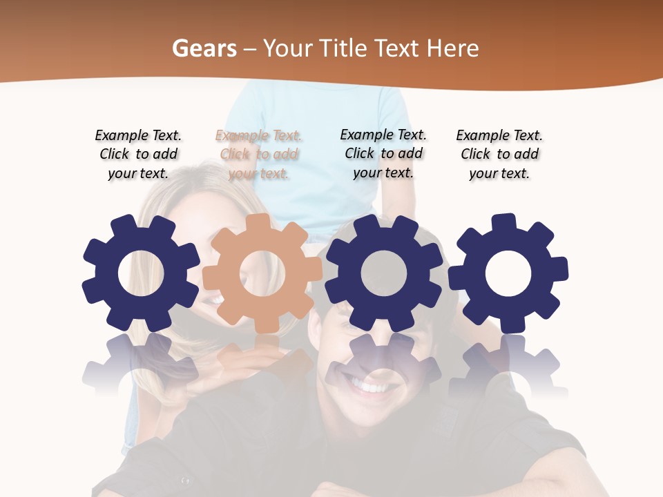 Happy Attractive Portrait PowerPoint Template