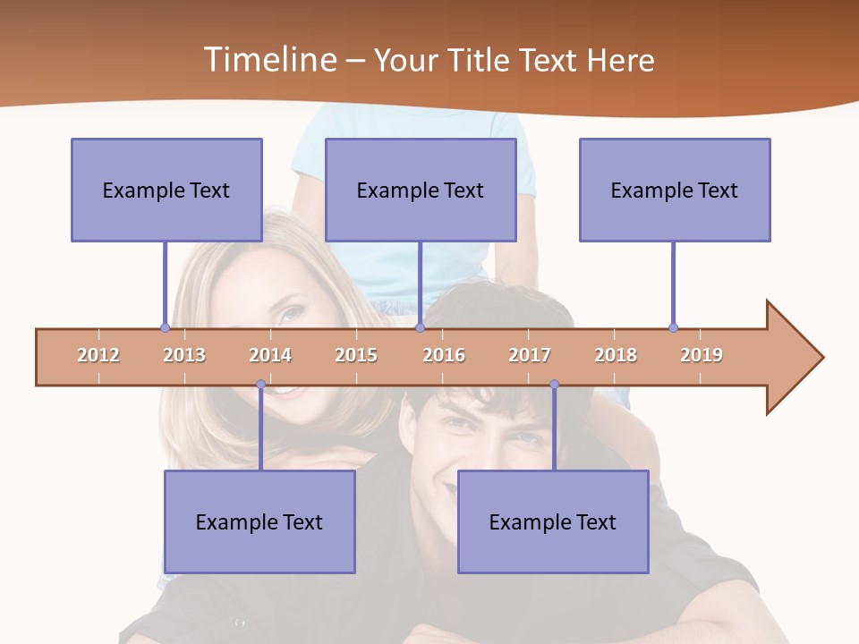Happy Attractive Portrait PowerPoint Template