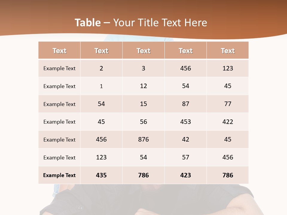 Happy Attractive Portrait PowerPoint Template