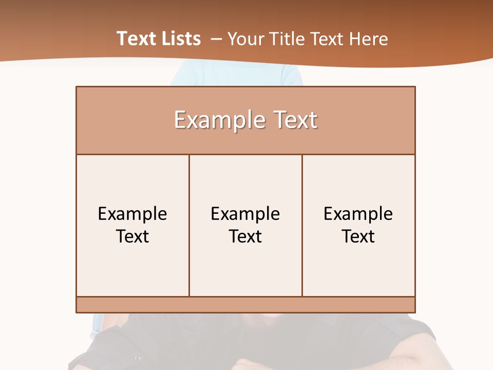 Happy Attractive Portrait PowerPoint Template