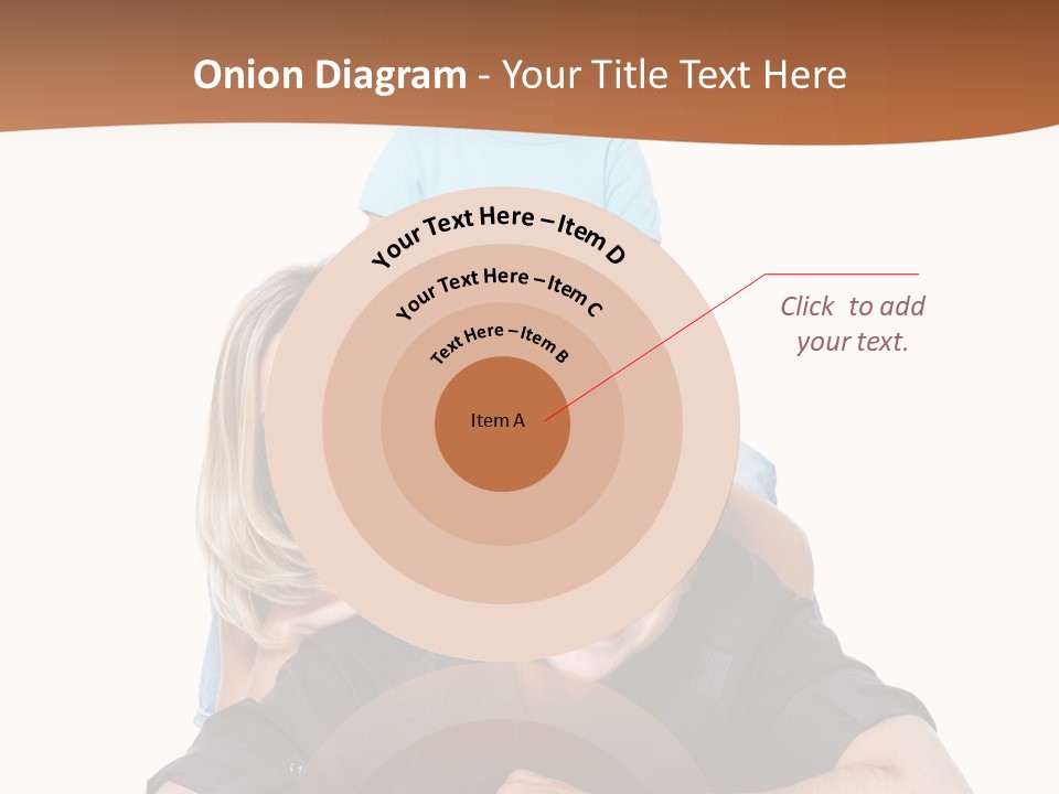 Happy Attractive Portrait PowerPoint Template