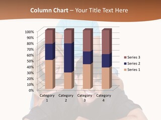 Happy Attractive Portrait PowerPoint Template