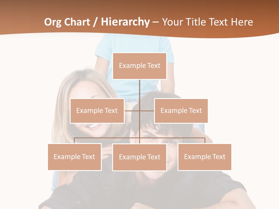 Happy Attractive Portrait PowerPoint Template