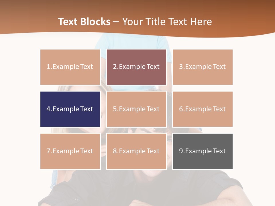 Happy Attractive Portrait PowerPoint Template