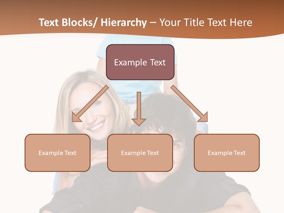 Happy Attractive Portrait PowerPoint Template