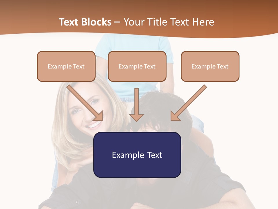 Happy Attractive Portrait PowerPoint Template
