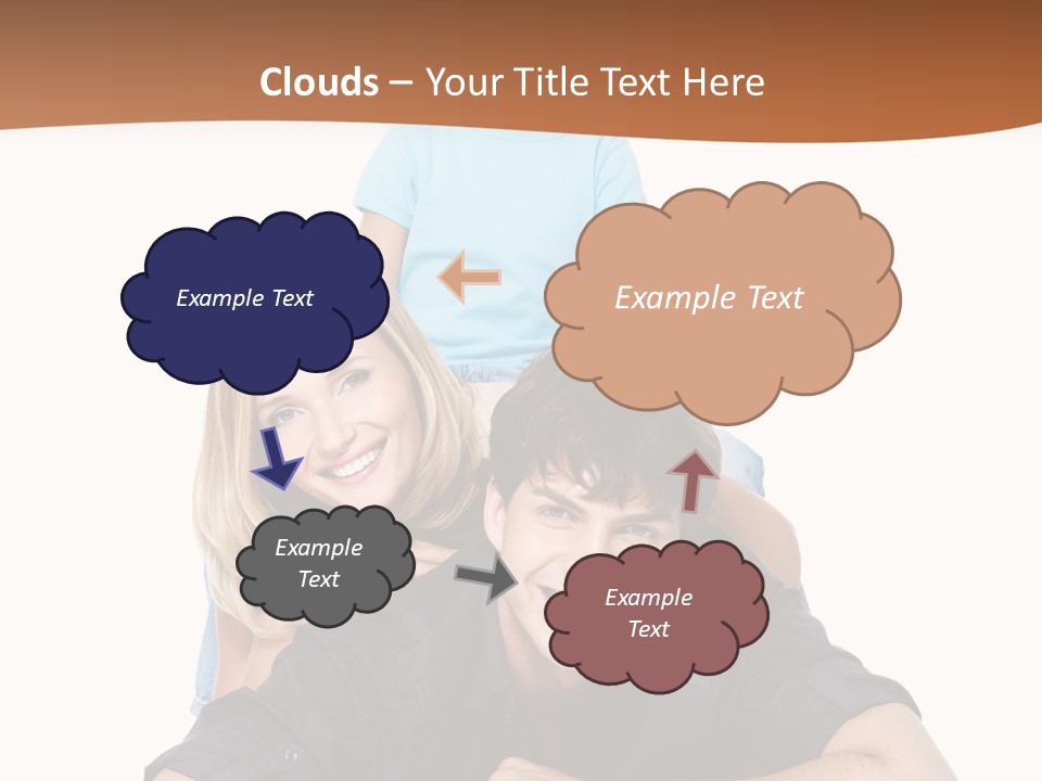 Happy Attractive Portrait PowerPoint Template