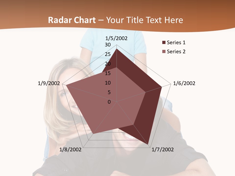 Happy Attractive Portrait PowerPoint Template