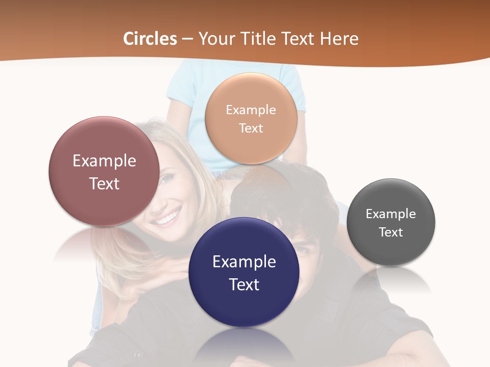 Happy Attractive Portrait PowerPoint Template