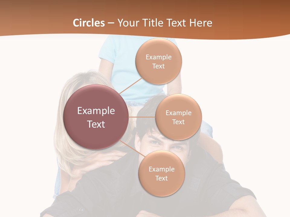 Happy Attractive Portrait PowerPoint Template