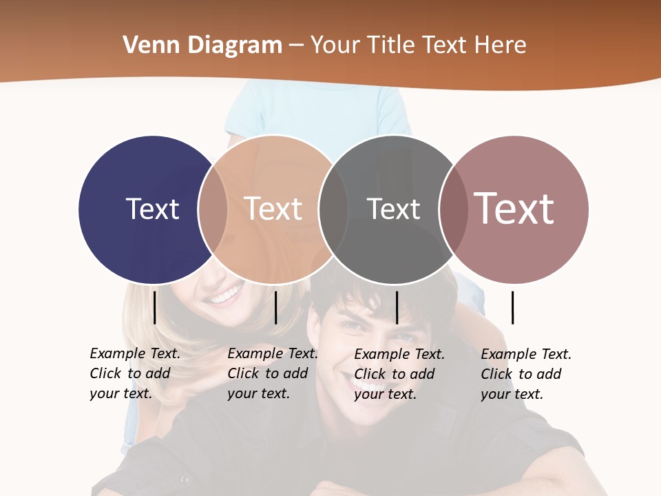 Happy Attractive Portrait PowerPoint Template