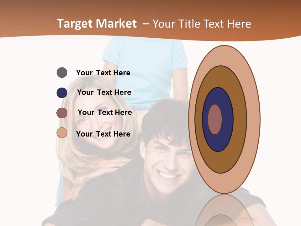 Happy Attractive Portrait PowerPoint Template