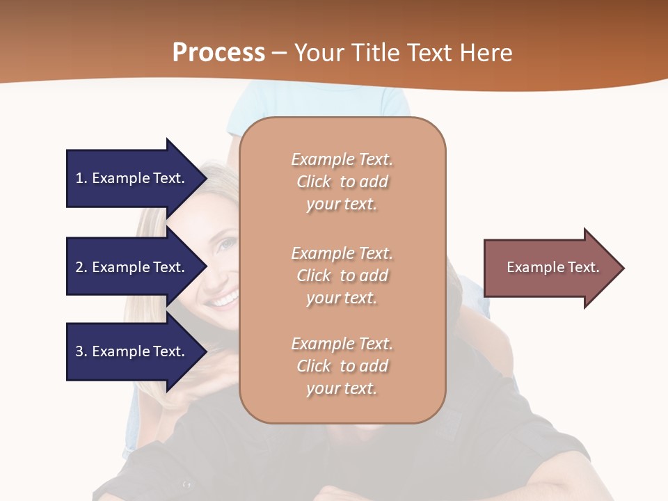 Happy Attractive Portrait PowerPoint Template