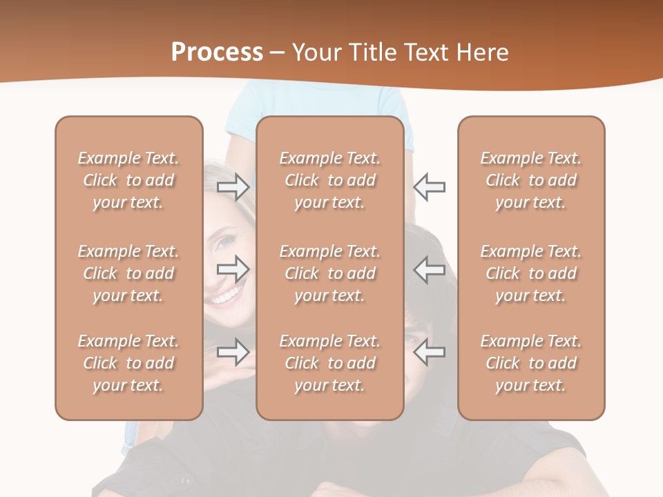 Happy Attractive Portrait PowerPoint Template