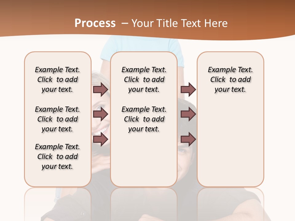 Happy Attractive Portrait PowerPoint Template
