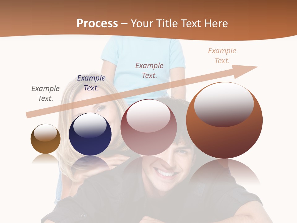 Happy Attractive Portrait PowerPoint Template