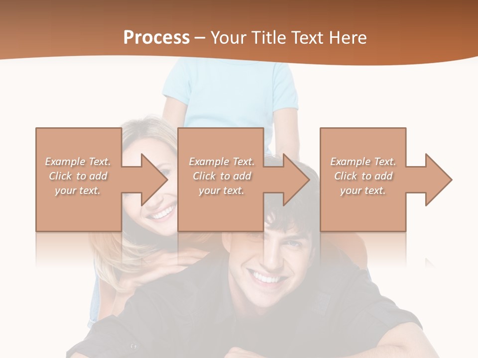 Happy Attractive Portrait PowerPoint Template