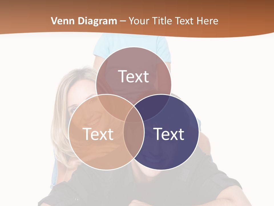 Happy Attractive Portrait PowerPoint Template