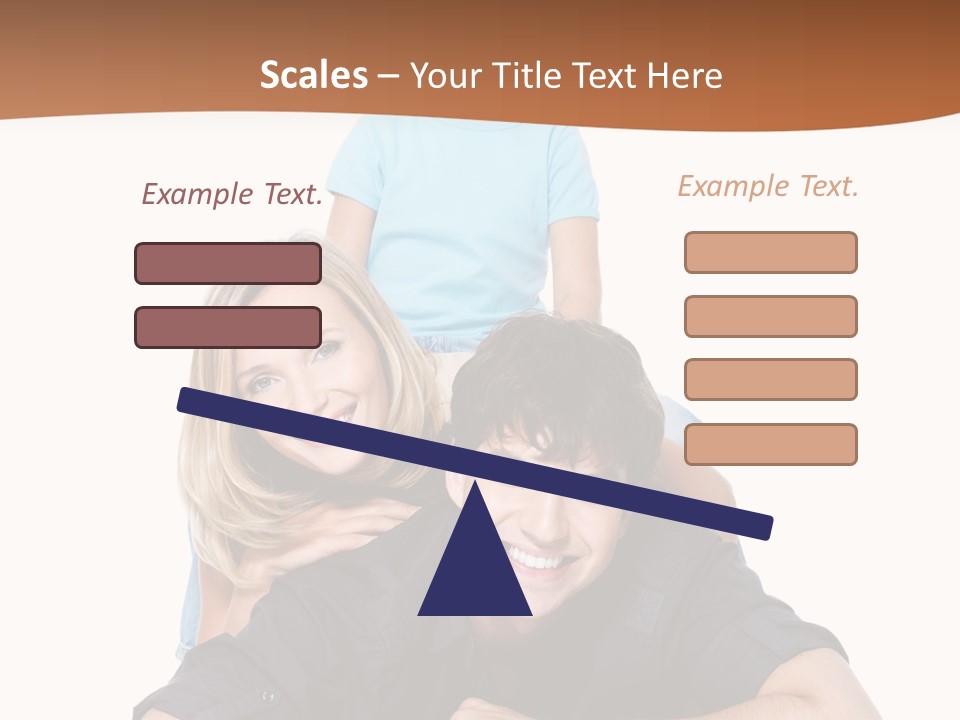 Happy Attractive Portrait PowerPoint Template