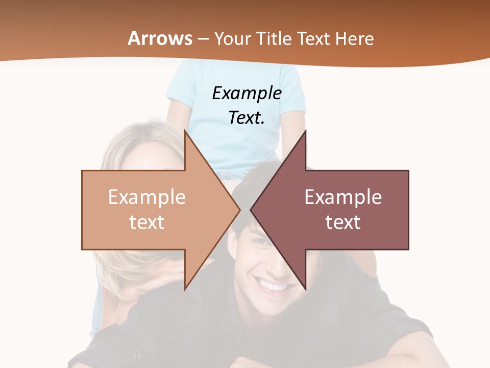 Happy Attractive Portrait PowerPoint Template