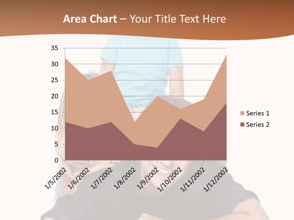 Happy Attractive Portrait PowerPoint Template