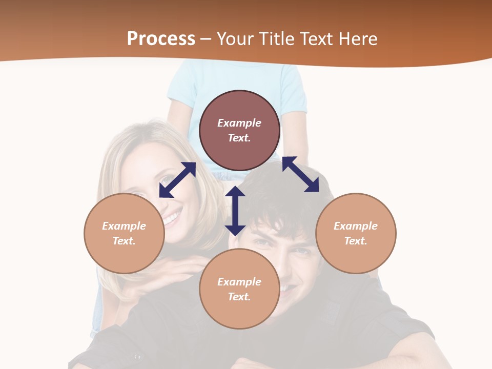 Happy Attractive Portrait PowerPoint Template