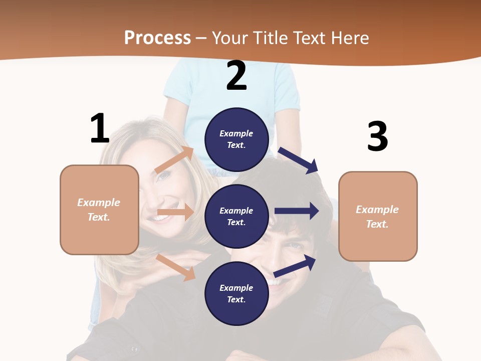 Happy Attractive Portrait PowerPoint Template