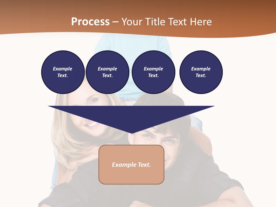 Happy Attractive Portrait PowerPoint Template