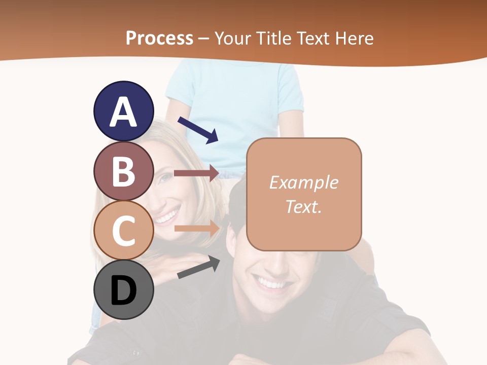 Happy Attractive Portrait PowerPoint Template