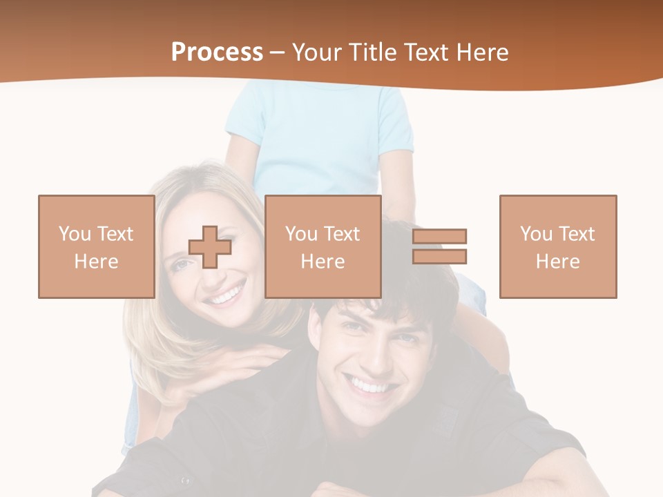 Happy Attractive Portrait PowerPoint Template