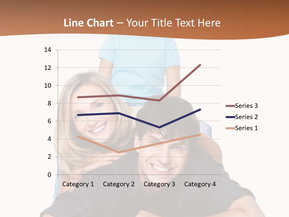 Happy Attractive Portrait PowerPoint Template
